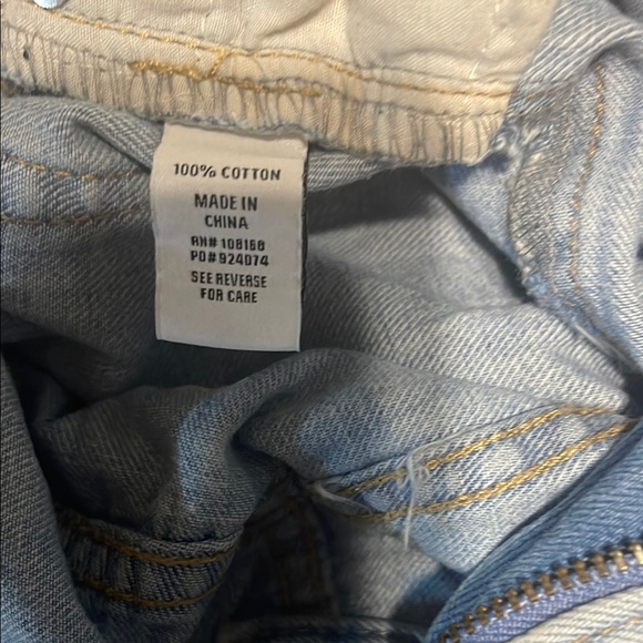 RSQ Light Blue Distressed Denim Shorts - Picture 7 of 8